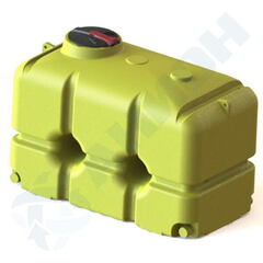 Емкость прямоугольная 2500 л, с откидной крышкой с клапаном и со сливными патрубками Д100 мм. Каркас обязателен Анион 2500 л. горизонтальная (2110x1080x1500см;синий) - арт.559548