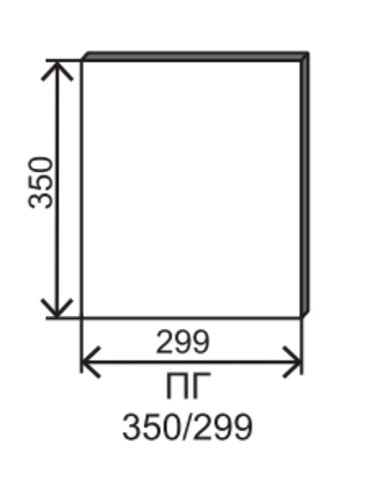 Кухня Ройс фасад торцевой ПГ