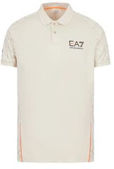Теннисное поло EA7 Man Jersey Polo Shirt - rainy day