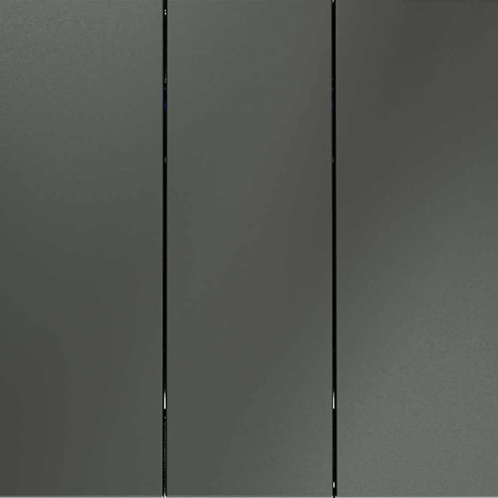 Выключатель встраиваемый Voltum S70 трехклавишный 10А, (титан) VLS030106