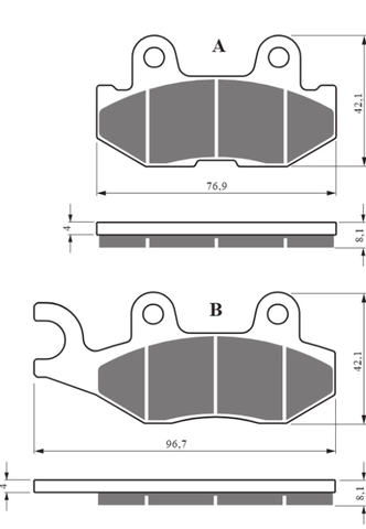 Тормозные колодки дисковые 426 K5
