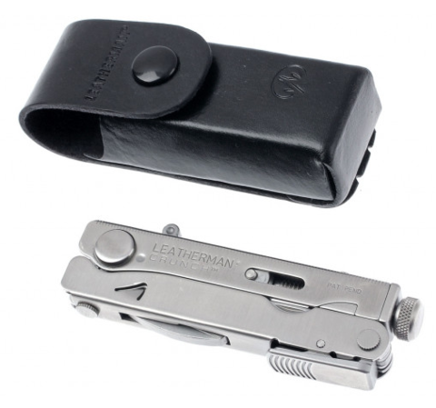 Мультитул Leatherman Crunch, 15 функций, кожаный чехол (68010181N) - Multitool-Leatherman.Ru