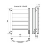 Полотенцесушитель электрический Terminus Классик П6 450x650