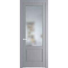 Межкомнатная дверь эмаль Profil Doors 3.2.2PD смоки остеклённая