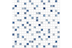 Панель ПВХ самоклеящаяся, мозаика Северное сияние 0,3х474х474мм (636мс) упаковка из 10шт