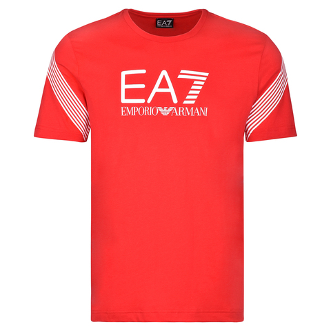 Теннисная футболка EA7 Man Jersey T-Shirt - racing red