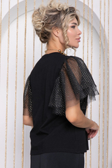 Блуза Черная магия (черная) Б11986 LT Collection
