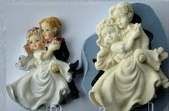 Силиконовый молд: Жених и невеста 2D