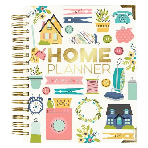 Ежедневник на пружине (НЕдатирован) -  Carpe Diem Spiral 17-Month Dated Weekly Planner - 18х22 см -Home