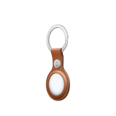 Кожаный брелок Apple AirTag Leather Key Ring Saddle Brown (MX4M2ZM/A)