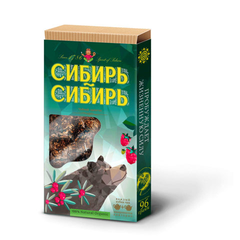 Чай “Сибирский пуэр” сибирь-сибирь, плиточный 96 г