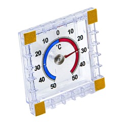 60-0-303 Термометр оконный наружный, биметаллический, ТББ, от -50°C до +50°C, 70x75мм (Россия)