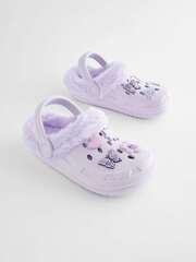 Сабо с искуственным мехом для девочки Next Q91-795, Сиреневый