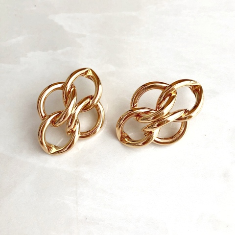 Серьги Колос позолота