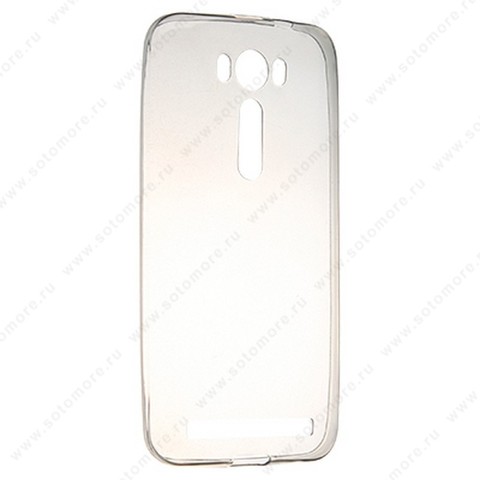 Накладка силиконовая ультра-тонкая для Asus ZenFone 2 Laser ze500kl черный (прозрачная)
