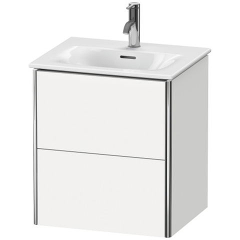 Duravit XSquare Тумба подвесная под раковину # 234453, 2 яшика, 560x510x418мм, цвет White High Gloss XS432102222