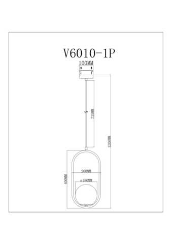 Подвесной светильник Moderli V6010-1P Klaster