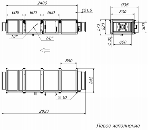 Breezart 3700 Lux F AC - 380/3 Приточная установка с электрическим нагревателем