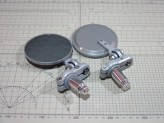 Зеркала в руль серебро круглые складные