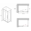 Abber Schwarzer Diamant AG30140MH-S60M Душевой уголок, 140x60x195
