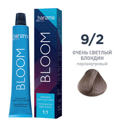 Крем-краска для волос Harizma Bloom 9/2, очень светлый блондин - перламутровый, 100 мл (h30920)