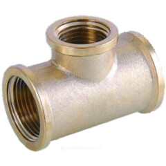 Тройник латунь переходной Ду 25х15х25 (1"х1/2"х1") ВР VALFEX VF.750.L.100.012.100