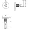 Gessi Внутренняя часть запорного крана для термостатического смесителя 43283#031