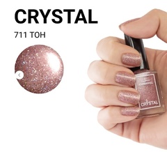 JEANMISHEL CRYSTAL 711 Лак для ногтей с блестками 3D эффект голографии  12мл