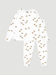 Пижама Mjölk Бумажные кораблики, на манжетах