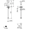 Cezares LEAF-LSM2-SS LEAF-LSM2-SS Смеситель для раковины однорычажный, с донным клапаном, исполнение sunset