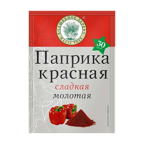 Приправа Волшебное дерево Паприка красная сладкая молотая 50гр