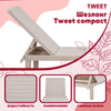 Шезлонг Tweet compact, коричневый