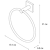 FIXSEN FX-16011 Полотенцедержатель кольцо Fixsen Lux Satin, сатин (FX-16011)