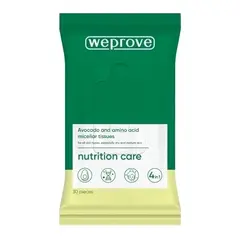 Салфетки для лица мицеллярные с аминокислотами WEPROVE Avocado & Amino Acids Micellar Tissues 30 шт