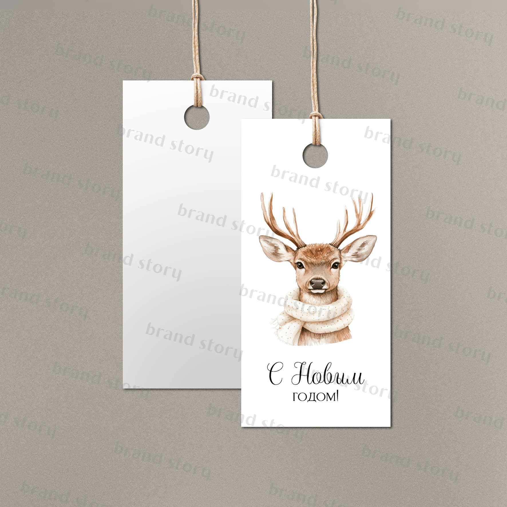 Бирка №222 (10 шт.) 4 х 8 см