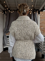 Мастер-класс по вязанию спицами кардигана-жилета 