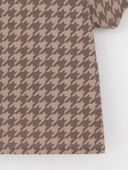 фуфайка  для девочки  КП 302287/беж,гусиная лапка