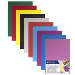 Материал для творчества фоамиран Alingar, А4, 2 мм, 10 цветов, ассорти, упаковка полиэтилен