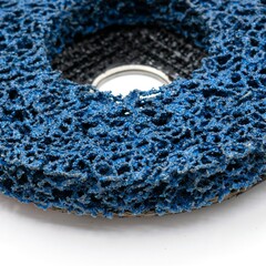 37-1-410 Круг зачист. полимер. (коралловый) Голубой,  coarse grain (грубый), 125х22,2х15мм РемоКолор