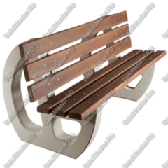 СКАМЕЙКА ПАРКОВАЯ СО СПИНКОЙ