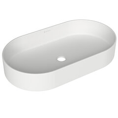 Aqueduto ESP0220 AQD ESPIRAL Раковина накладная овальная 600*390, белый матовый фото