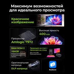 Проектор Cactus CS-PRU.03WT.Full HD-A DLP 6500Lm LS 400Lm ANSI (1920x1080) 2000:1 ресурс лампы:30000часов 2xUSB typeA 1xHDMI 1.5кг — фото 4