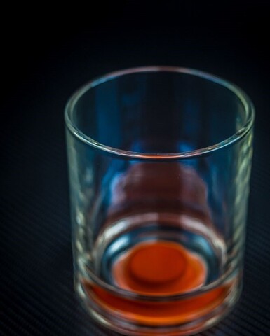 Светящийся стакан для виски GlasShine, оранжевый
