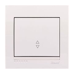 DERIY 702 0202 105 Выключатель проход. со вставкой  бел