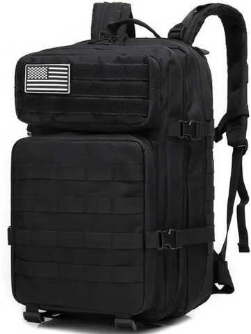 Картинка рюкзак тактический Skully Tactic RWZS39 black - 1