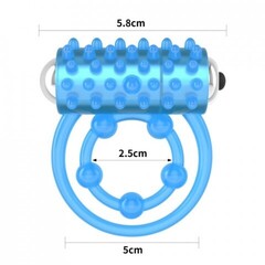 Двойное эрекционное кольцо с вибрацией Lumino Play (светится в темноте)