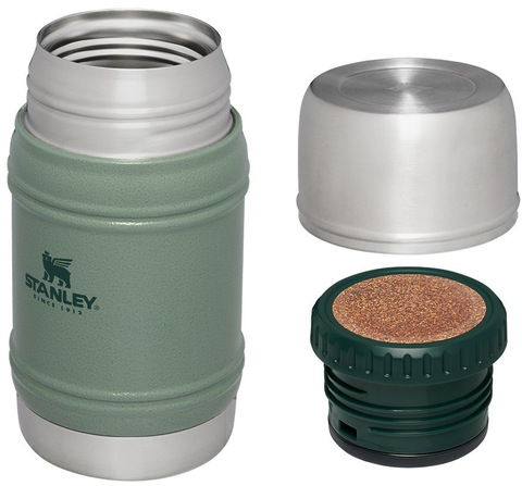 Картинка термос для еды Stanley Artisan 0,5 Hammertone Green - 1