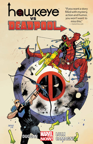 Hawkeye vs. Deadpool с автографом Джерри Даггана