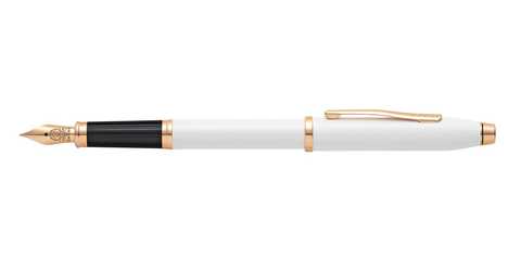 Ручка перьевая Cross Century II, Pearlescent White Lacquer, M (AT0086-113MF)