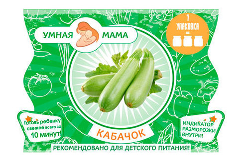 Кабачок "Умная мама" замороженный, 200г